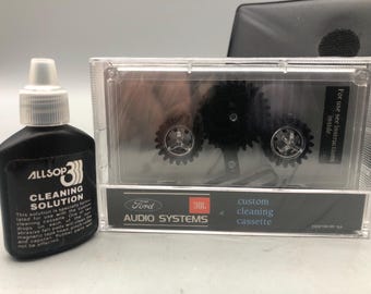vintage Ford JBL car tape cassette player cleaning kit.