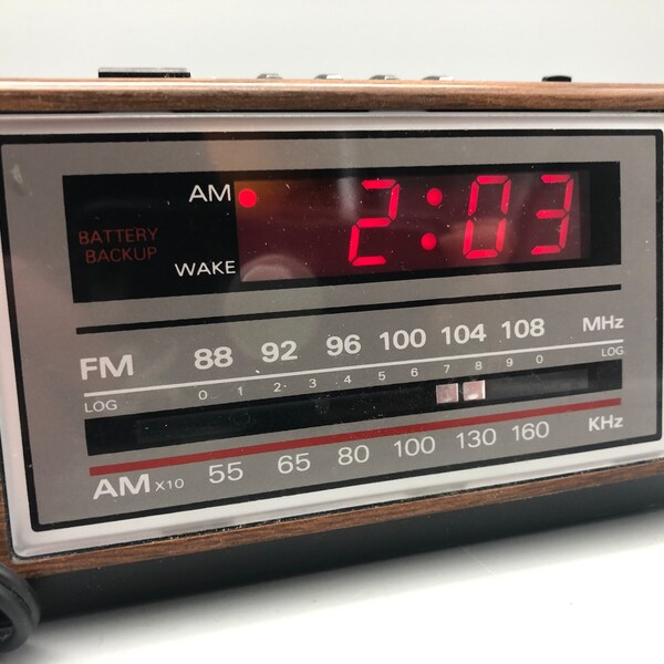 Battery Operated Digital Clock Etsy