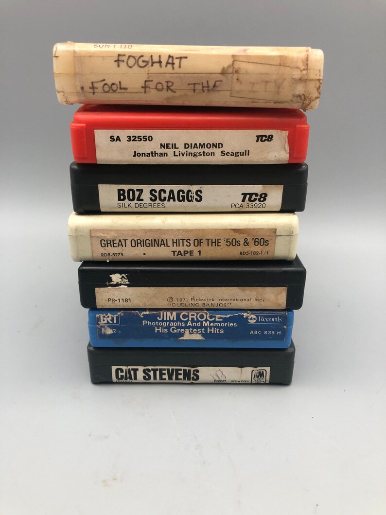 Vintage Assorted 8track Tapes / Cassettes. Etsy