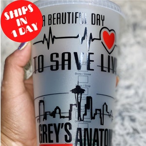 Greys Anatomy Starbucks Cold Cup