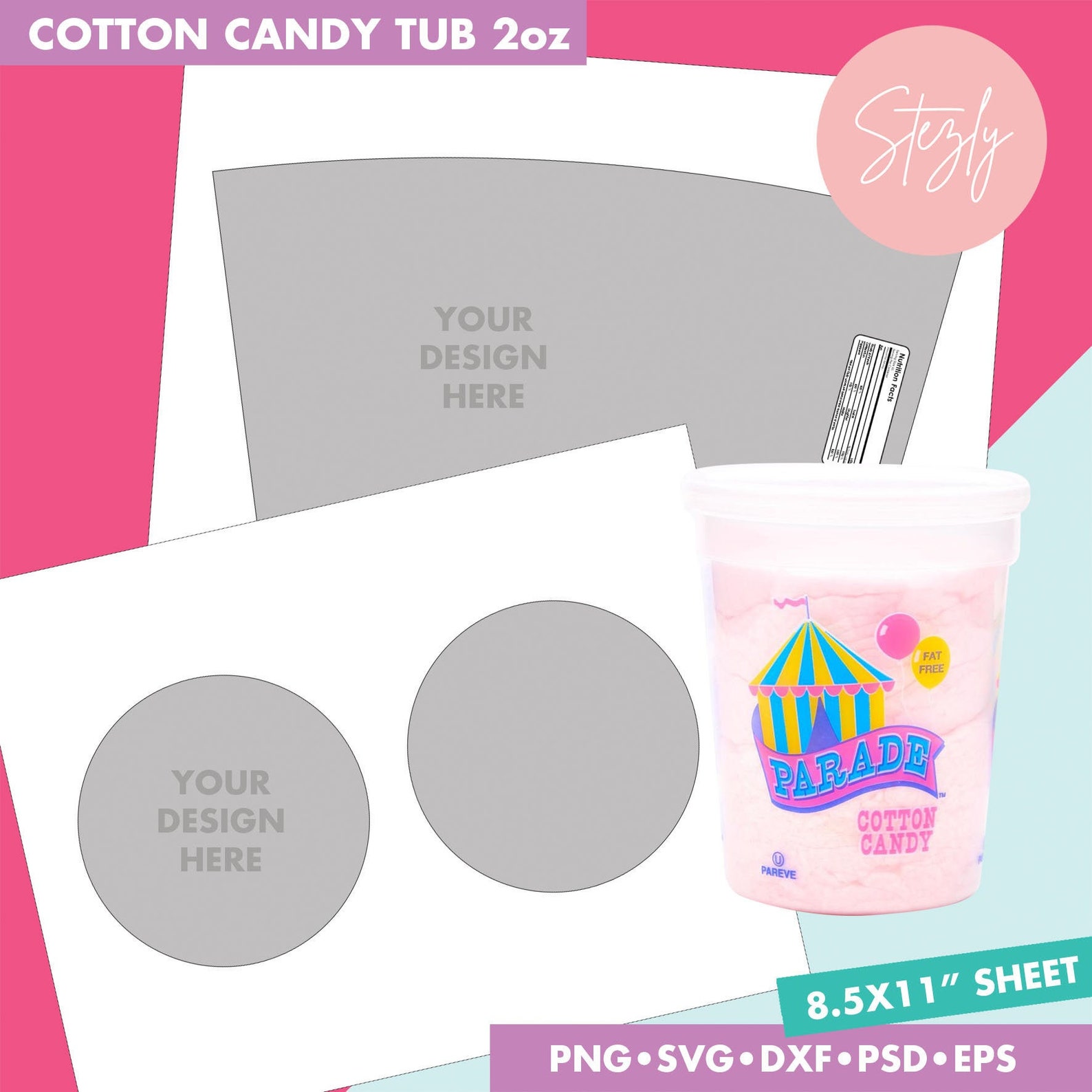 2oz-cotton-candy-tub-label-template-cotton-candy-tub-wrapper-etsy