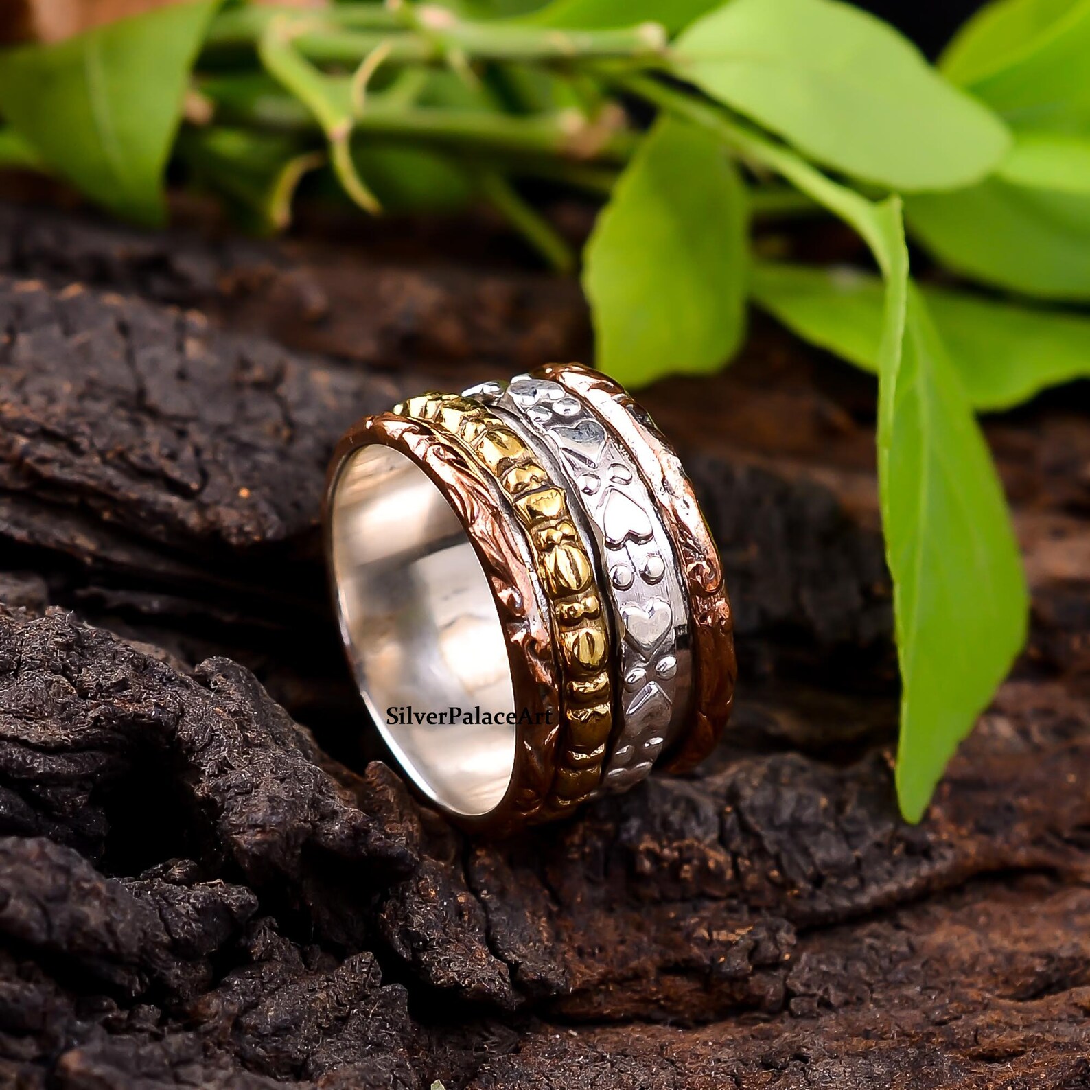 Spinner Ring Designer Ring Women Ring 925 Silver Ring Etsy