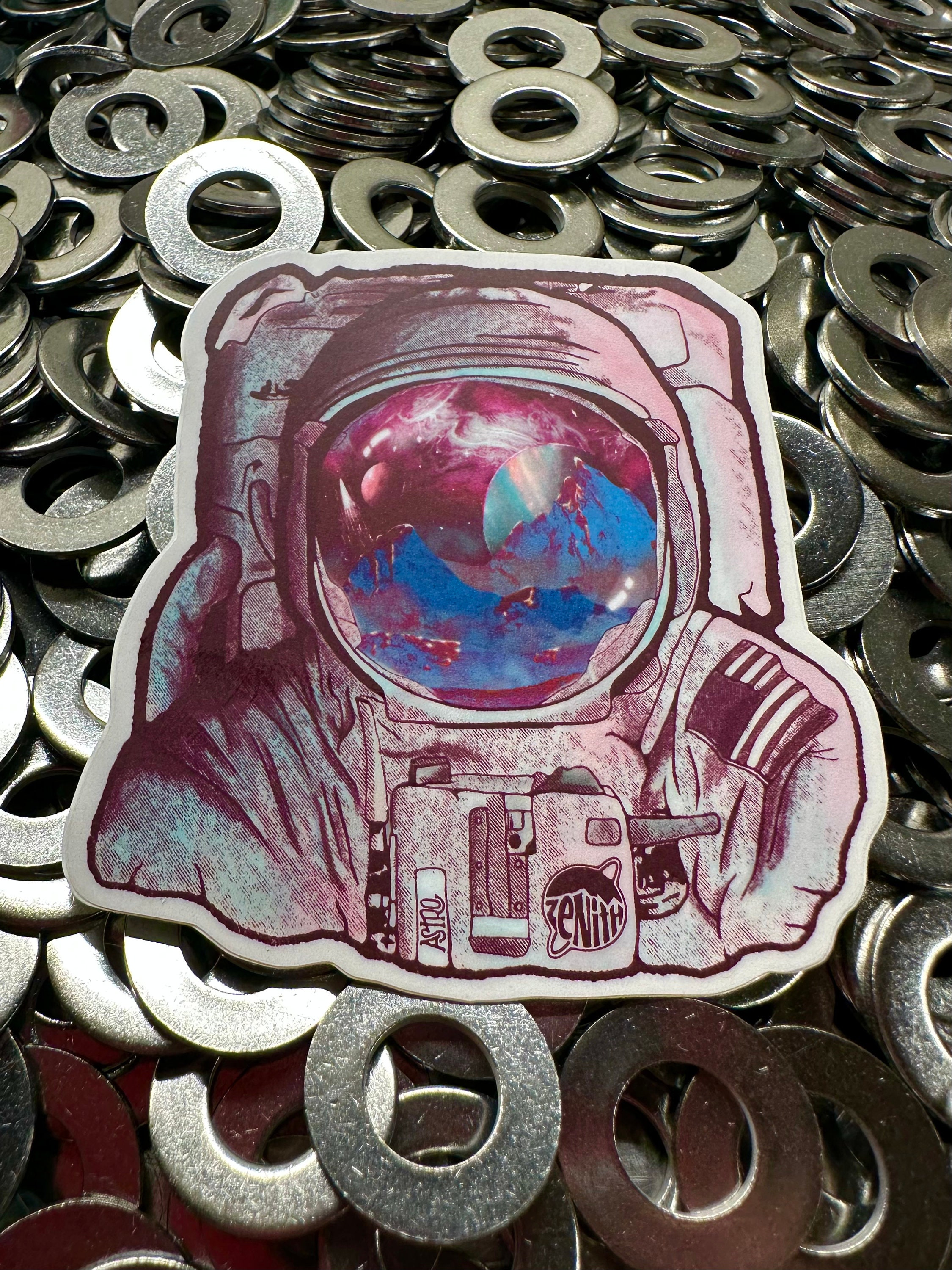 Zenith Astronaut Vinyl Sticker - Etsy