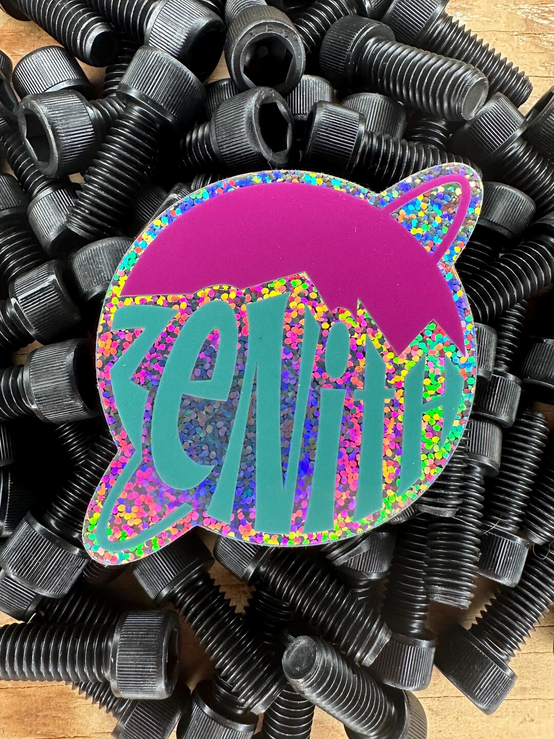 Glitter Zenith Climbing Co Vinyl Sticker - Etsy
