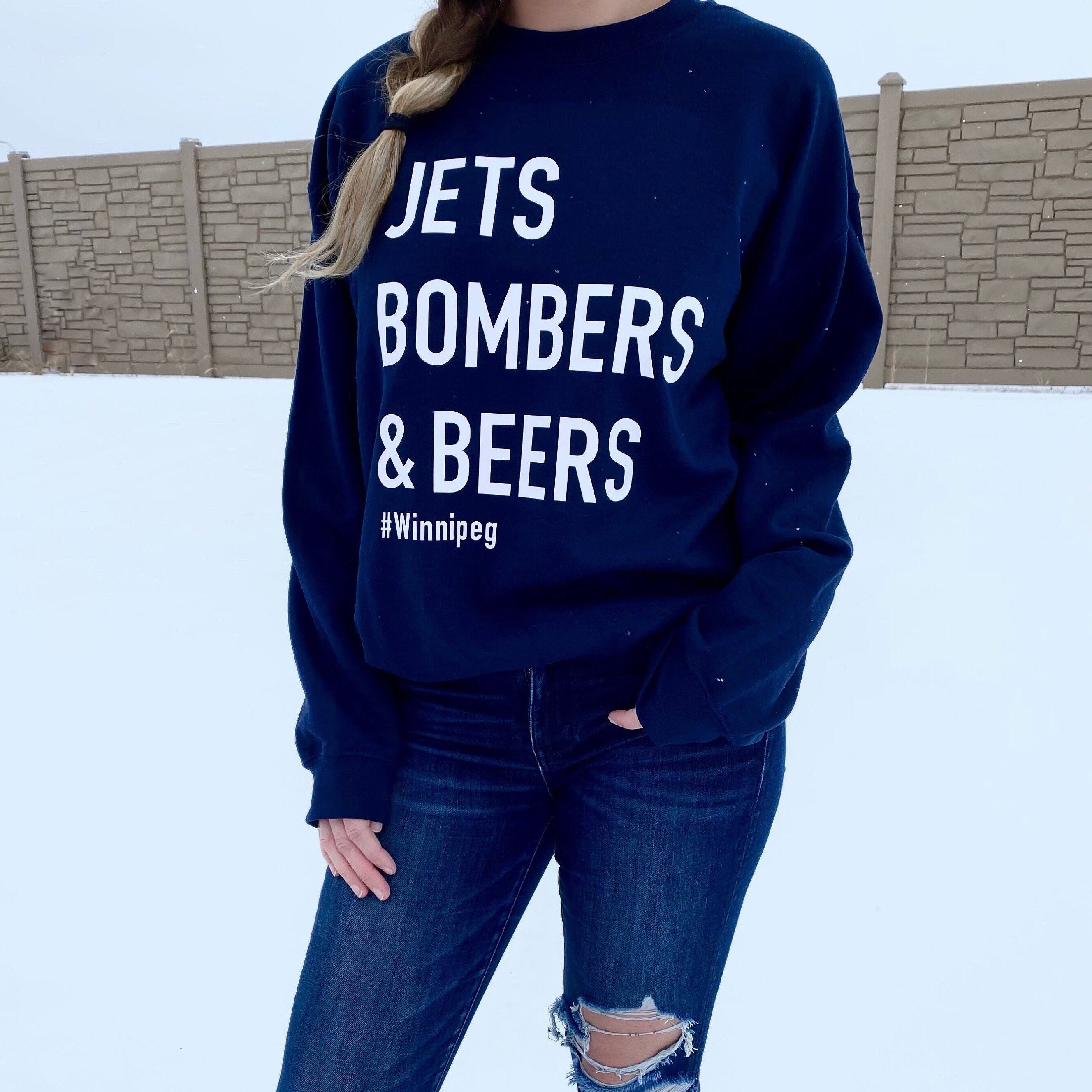 jets crewneck sweatshirt