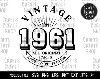 Download Vintage 1961 Svg Etsy