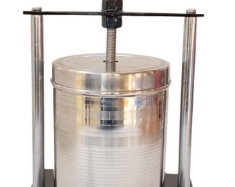 Jumbo Tincture Press Stainless Steel Soft Fruit Wine Juice Cheese Making Herbal Oil Tincture Extract ONLY BLACK with Food Grade Drain Pipe