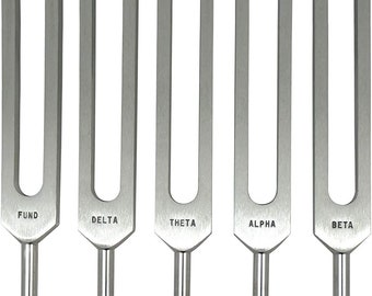 Brain Tuner Tuning Fork Set of 5