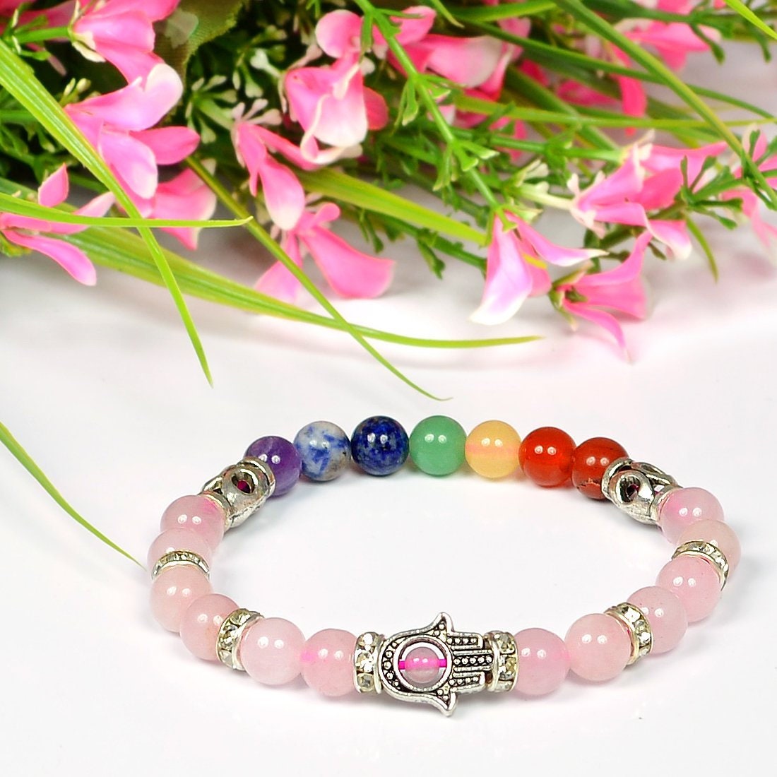 Buy Rose Quartz Bracelet, Healing Crystal Bracelet , Healing Bracelet, Wish  Bracelet, Crystal Gifts, Rose Quartz Bracelet, Love Bracelet Online in  India - Etsy