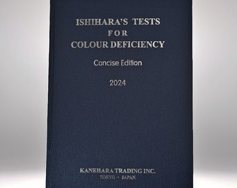 Ishihara Color Vision Test Book 14 Concise Edition 2024 Plates with User Manual