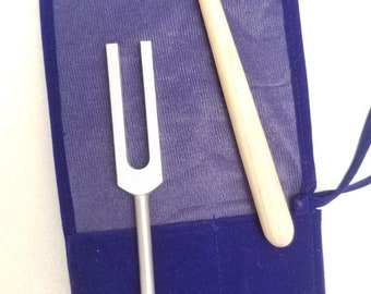 999 Hz Energy Tuning Fork for Healing with Striker and Velvet Bag