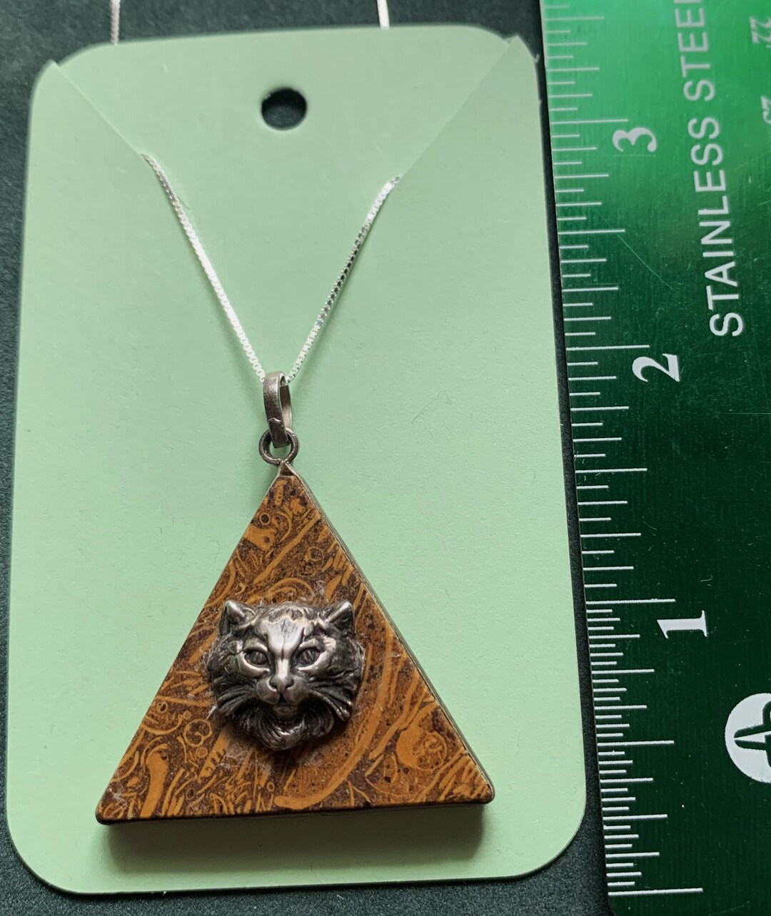 Sterling Silver Cat Necklace In A Gift Tin By Treehouse Jewellery - View #3