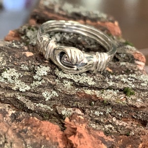 Vintage Sterling Silver Heart In Hand Ring - Claddagh Style