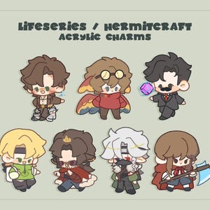 PREORDER Life Series / Hermitcraft - Acrylic Charms