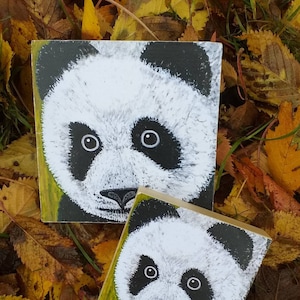 Holzbild..... Der Riesen Panda/Wanddekoration/Pandas in Kunst/Panda Geschenke/Panda Bilder/Panda Kunst/Panda Geschenke/Bambus/KinderzimmerDeko
