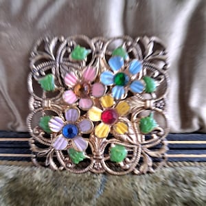 Antieke Tsjechische broche, Art Deco Tsjechische broche, antieke Tsjechische speld, vintage Tsjechische broche, antieke Tsjechische sieraden, cadeau voor mama, cadeau voor haar, Tsjechisch