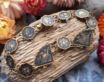 1950年 日本 ニッポン 1円玉 ブレスレット オレンジの花 東京 横浜