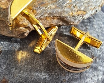 Boutons de manchette d'Oultremont dorés - Arte Del Fai