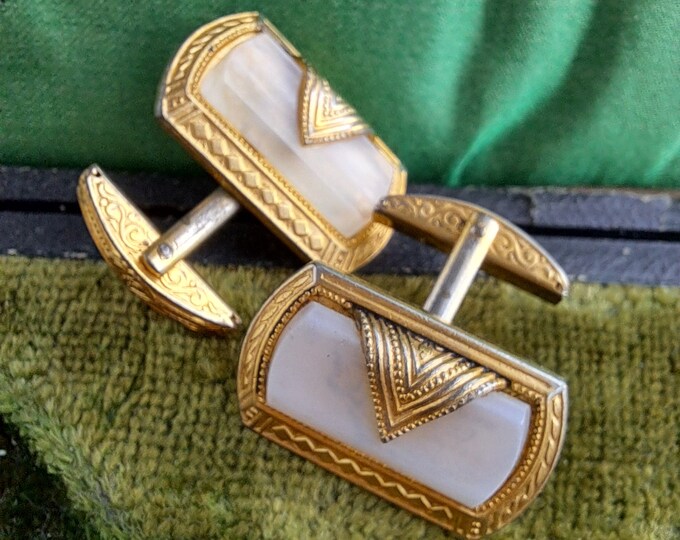 Vintage Damascene Cufflinks,mens Jewellry,gift for Him,vintage Cuff