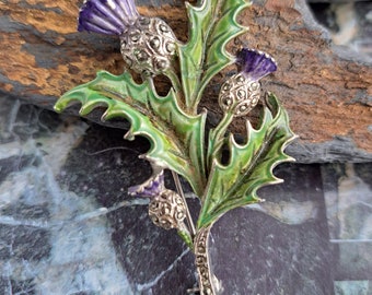 Vintage Thistle Broooch,Vintage Scottish Thistle Brooch,Gift for her,Gift for Mom,Vintage Scottish Brooch,Thistles,Antique Scottish Brooch