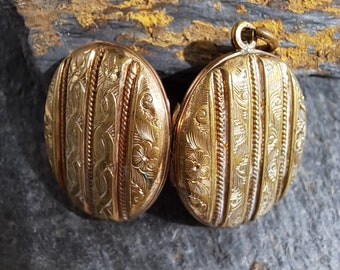 1890, Medallón de oro victoriano, Medallón de oro antiguo, Regalo para ella, Medallón, Medallón victoriano, Regalo para mamá, Medallón de plata antiguo, Medallón de oro vintage