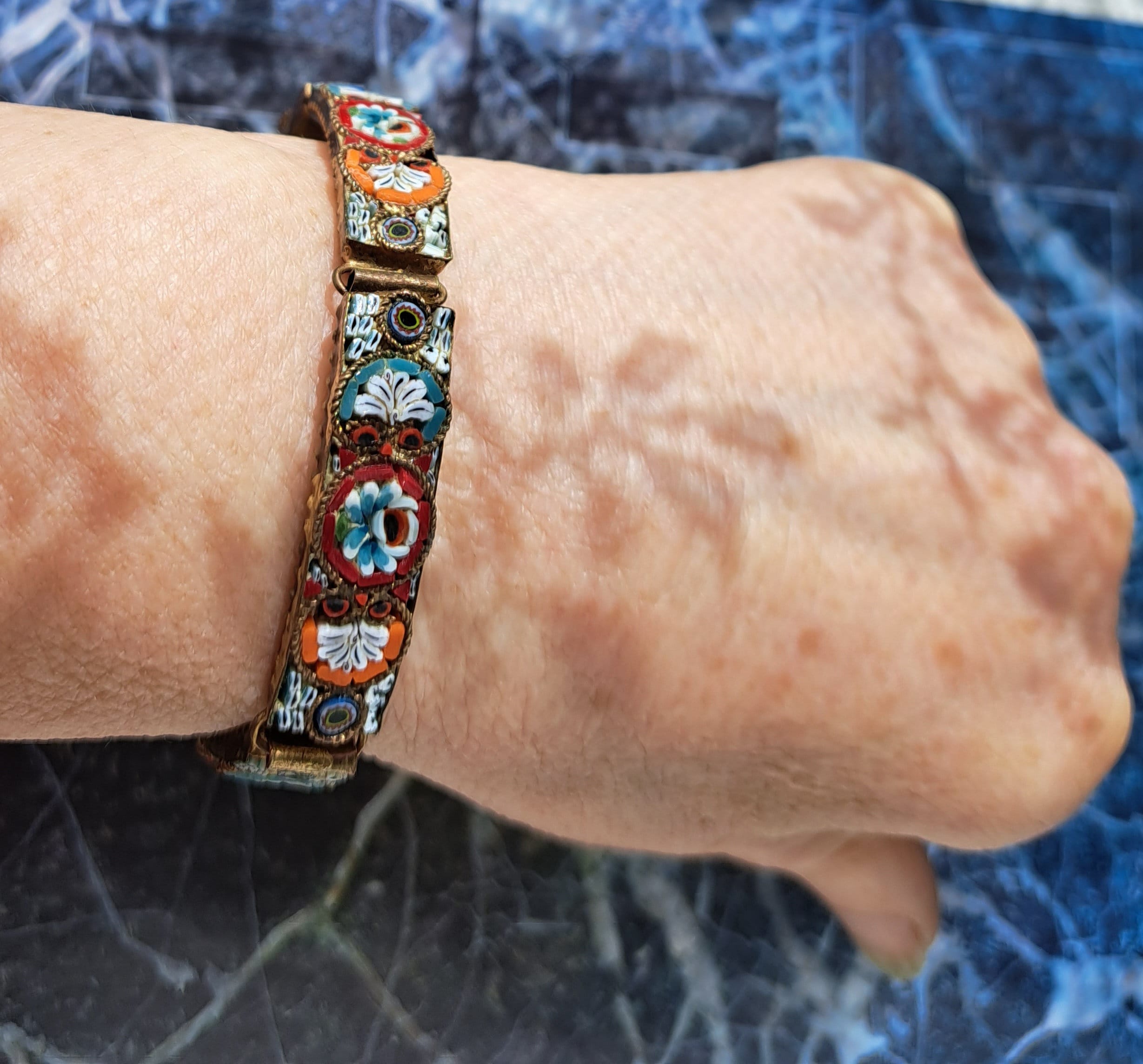 Vintage Floral Micro Mosaic Bracelet,gift for Her,vintage Floral Bracelet,gift for Mom,micromosaic Bracelet,antique Micromosaic Bracelet - Etsy Vintage Floral Micro Mosaic Bracelet,gift for Her,vintage Floral Bracelet,gift for Mom,micromosaic Bracelet,antique Micromosaic Bracelet - Etsy