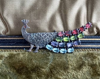 北欧ヴィンテージブローチ◇シルバーブローチ◇バード◇鳥◇孔雀◇ピーコック ヴィンテージ Peacock ピーコック 孔雀 シルバー925 ブローチ 北欧