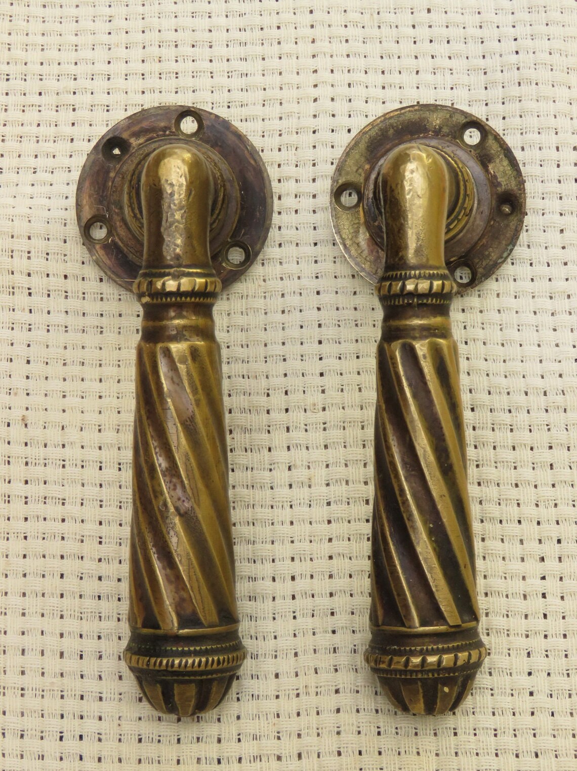 Brass decorative vintage window handles Etsy