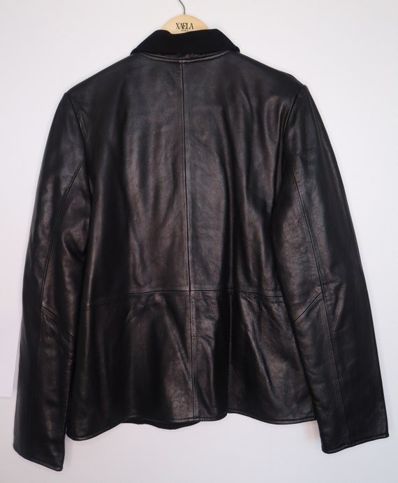 VAKKO Sport Reversible Black Leather Jacket - Gem