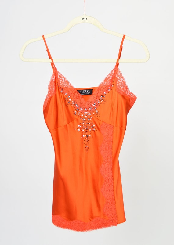 TUZZI Orange Silk Tank