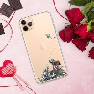 Frog and Toad Kite Case for iPhone, Cottagecore iPhone 15 Case, iPhone 15 Pro Case