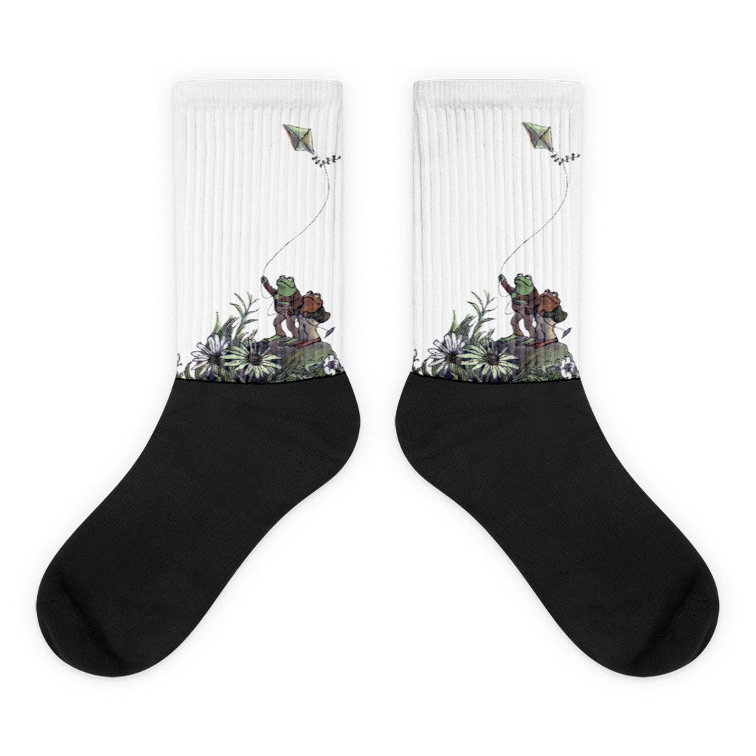 Java Sock Frog Frog and Toad Kite Socks, Cottagecore Sock, Funny Socks, Frog Sock ...