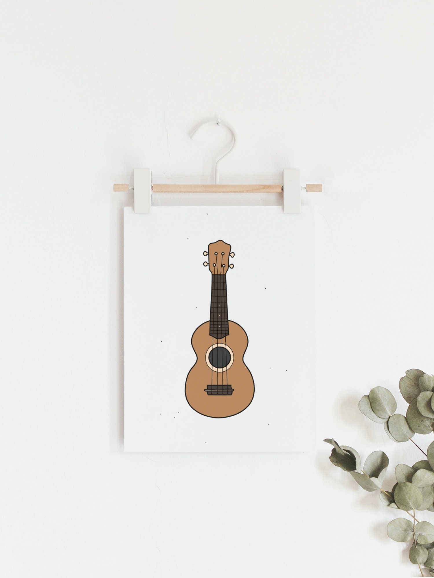 Ukulele Print - Music Intrument Poster, Good Vibes, Guitar, Cartoon  Drawing, Cute Wall Art, Camper Van Art, Beach House Decor, MAILED PRINT -  Etsy, image size:1500x2000
