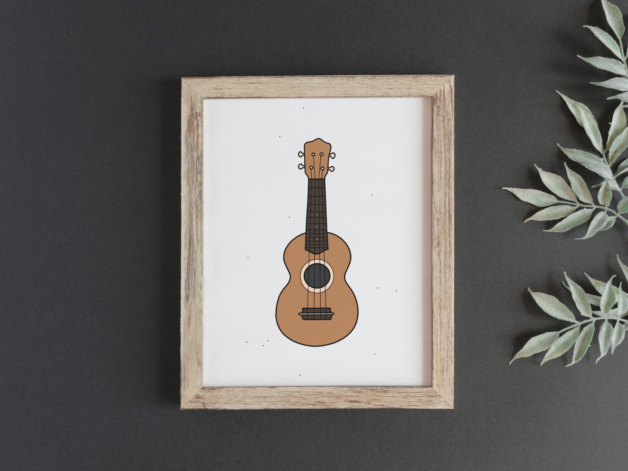 Ukulele Print - Music Intrument Poster, Good Vibes, Guitar, Cartoon  Drawing, Cute Wall Art, Camper Van Art, Beach Wall Art, DIGITAL DOWNLOAD -  Etsy, image size:2000x1500