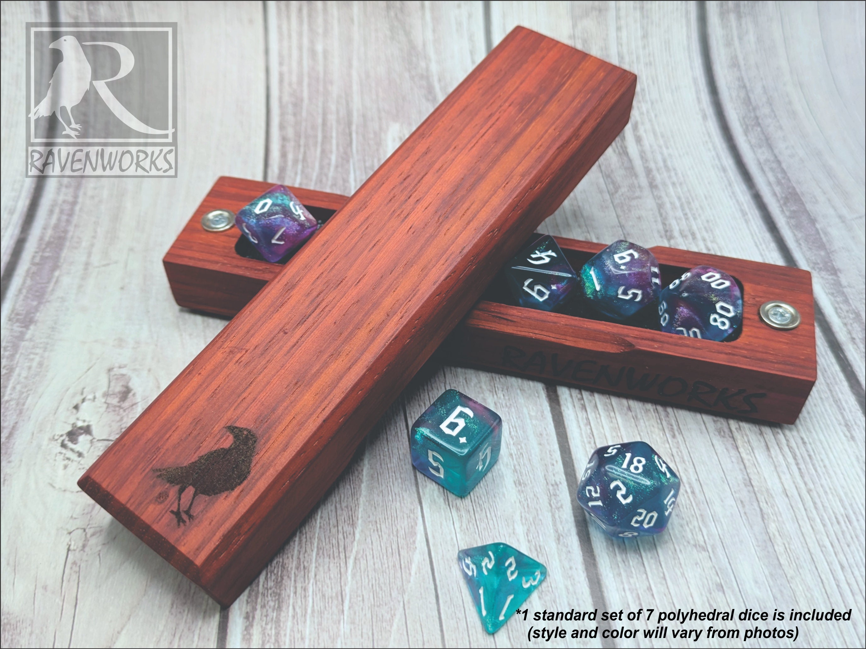 Exotic Wood Dice Vault (with buy dice!)