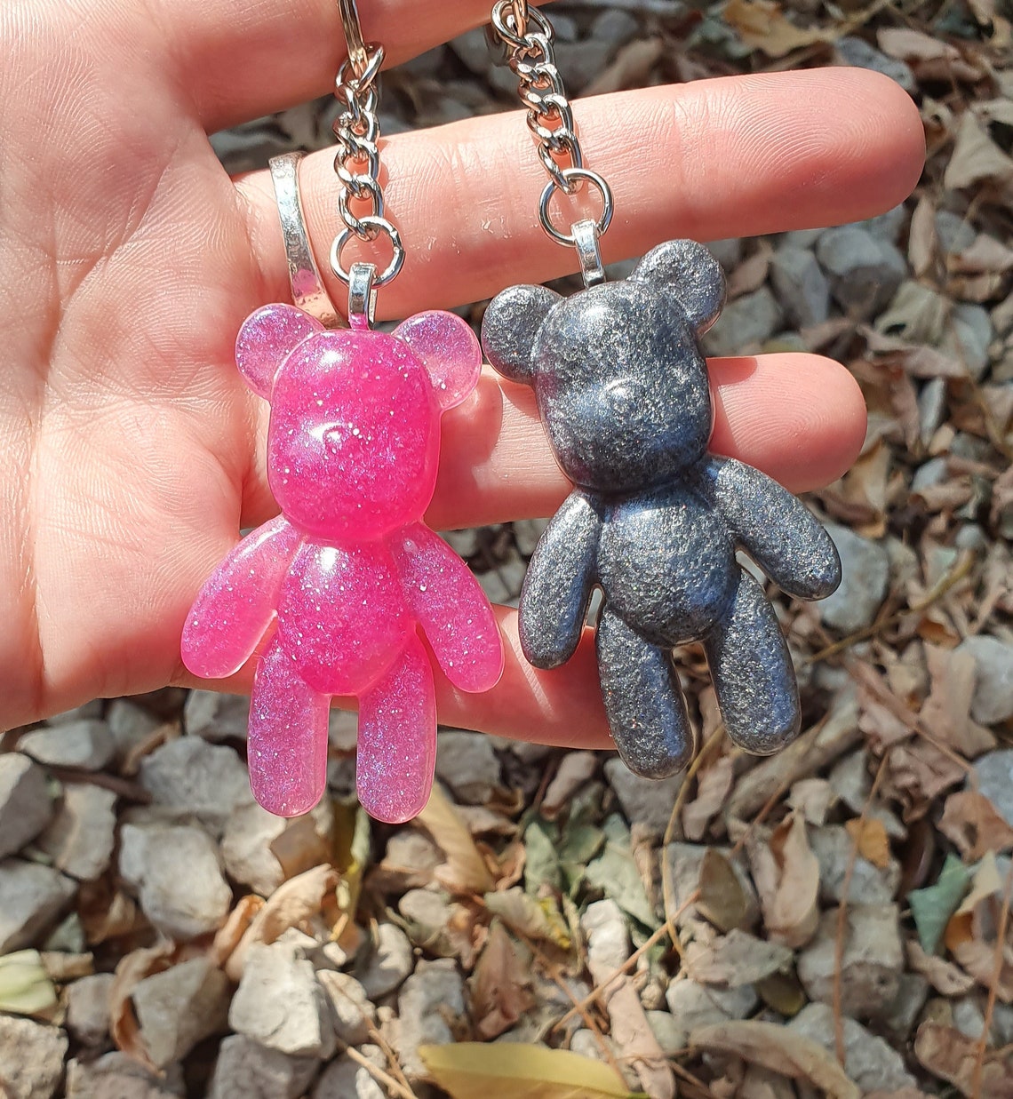 Custom Bear Keychain Etsy