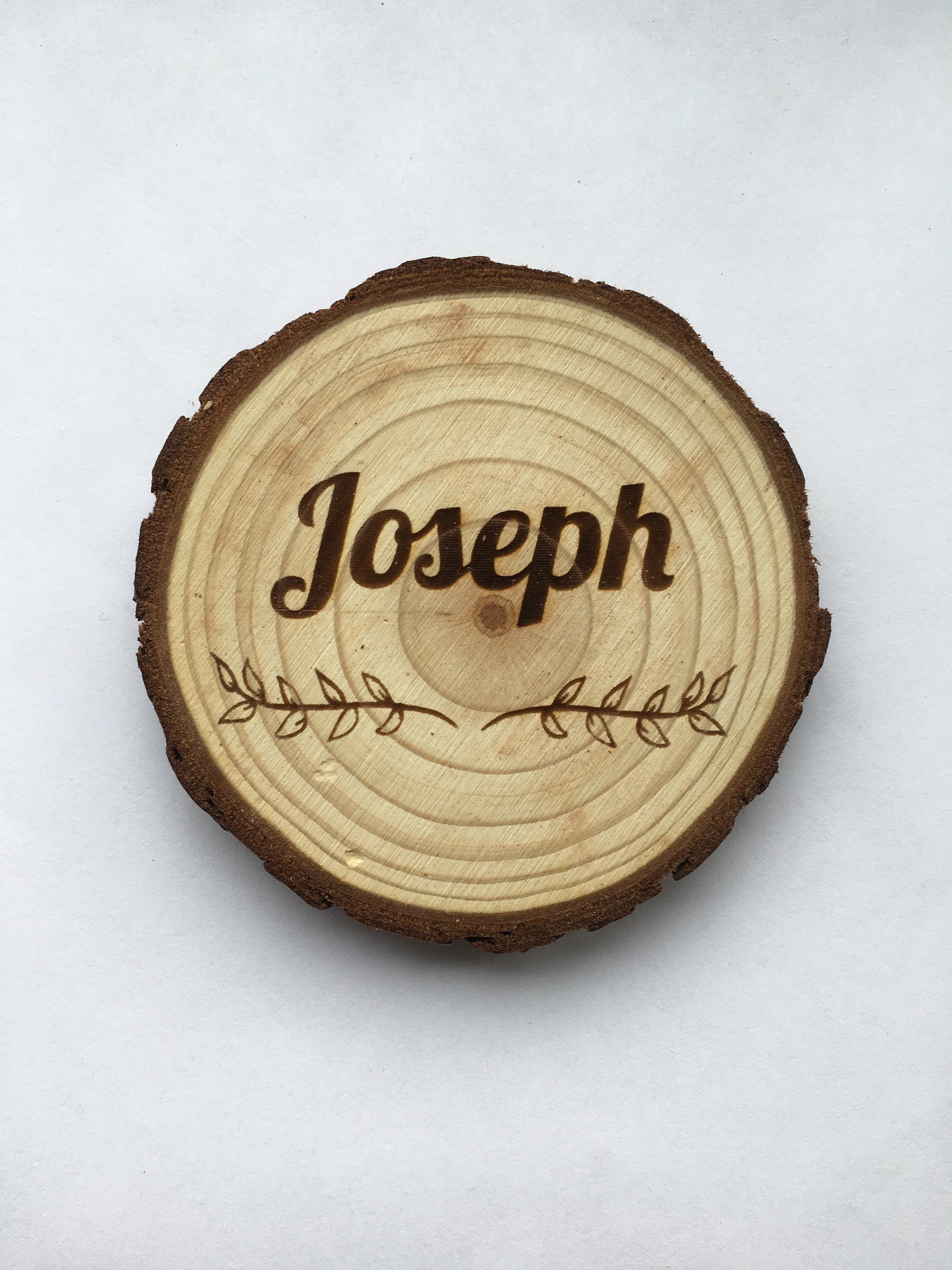 Personalised Wood Log Slice Place Names Etsy UK