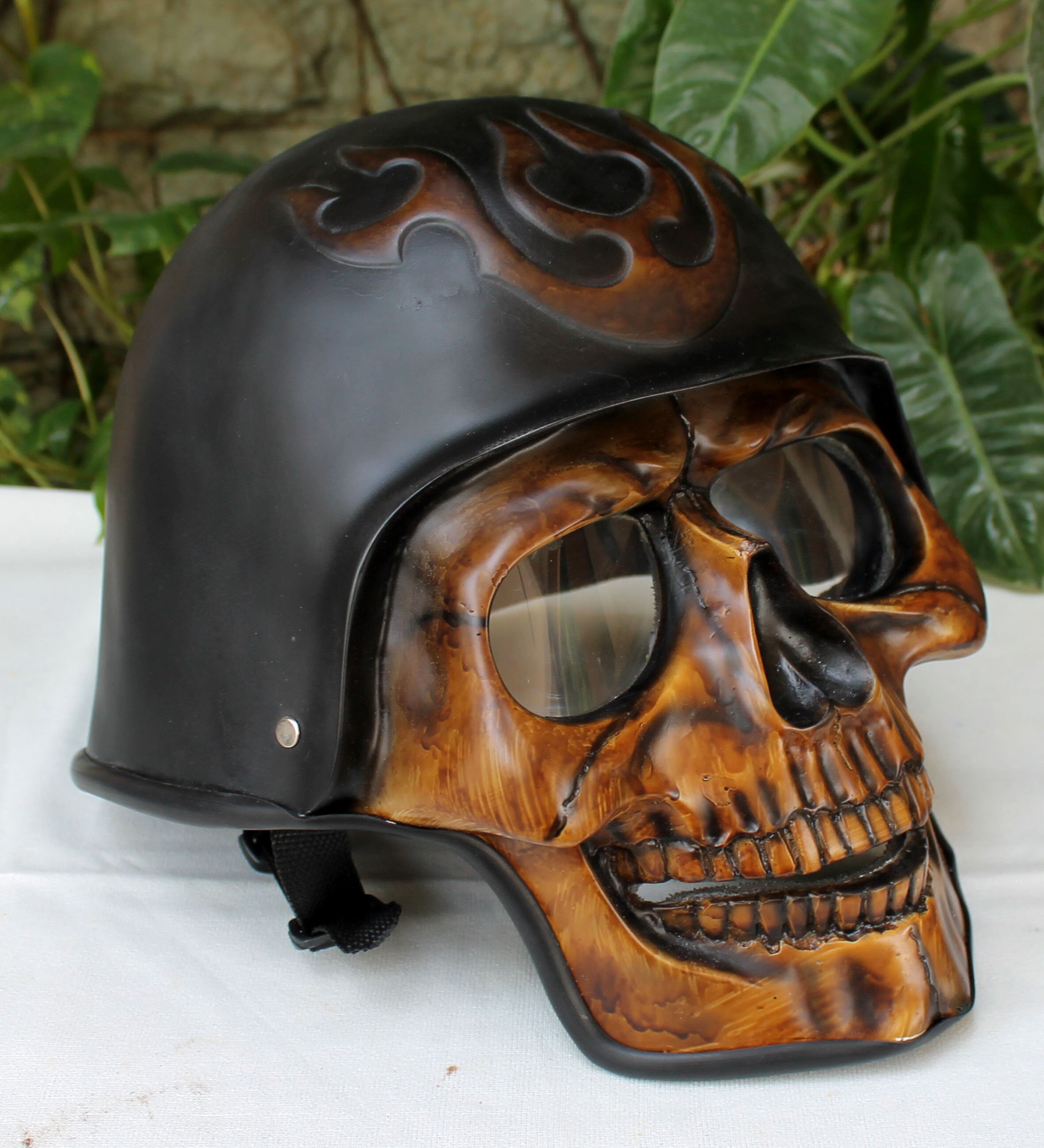 Skull Skeleton Motorcycle Helmet DEATH 