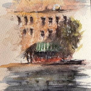 Stadtansicht Aquarell Malerei: Einzigartige Architekturkunst