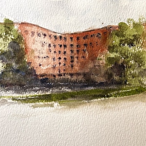 architectural watercolour painting