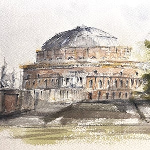 architectural watercolour painting