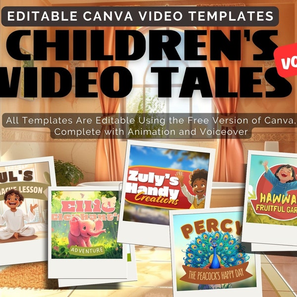 Editable Canva Video Template for Children Story Tales | Vol 06