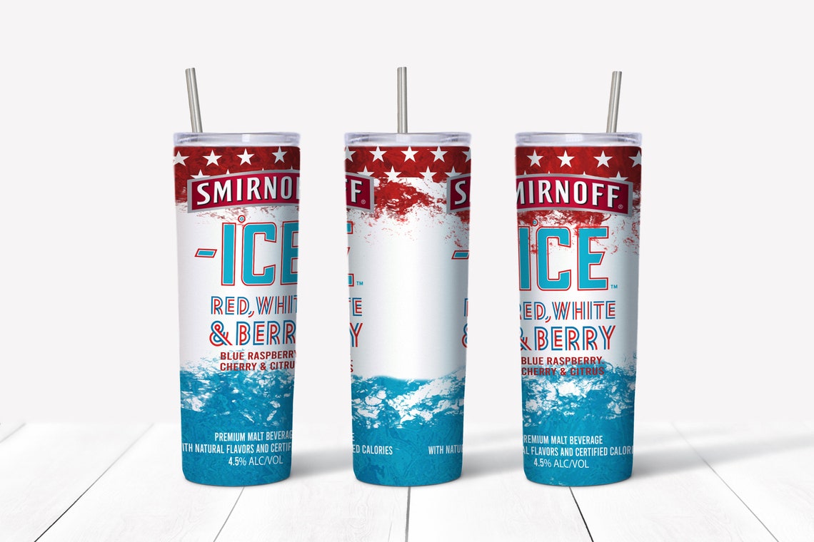 20oz stainless tumbler Smirnoff Ice theme Etsy