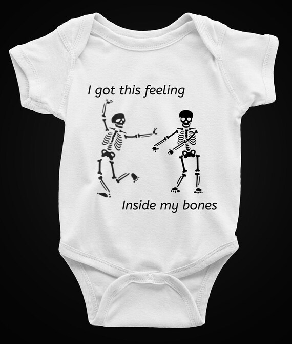 skeleton baby onesie
