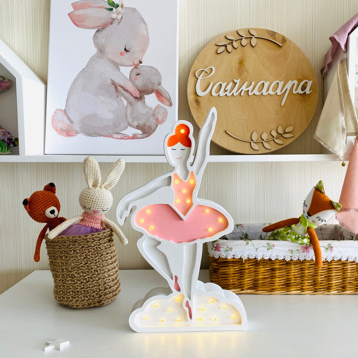 Custom photo lamp nursery decor . Personalized baby lamp . Etsy