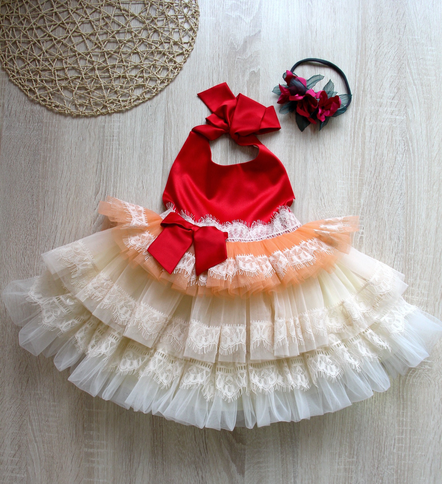 moana party dress Moana Inspired Birthday Party Dress: Hawaiian Luau Outfit