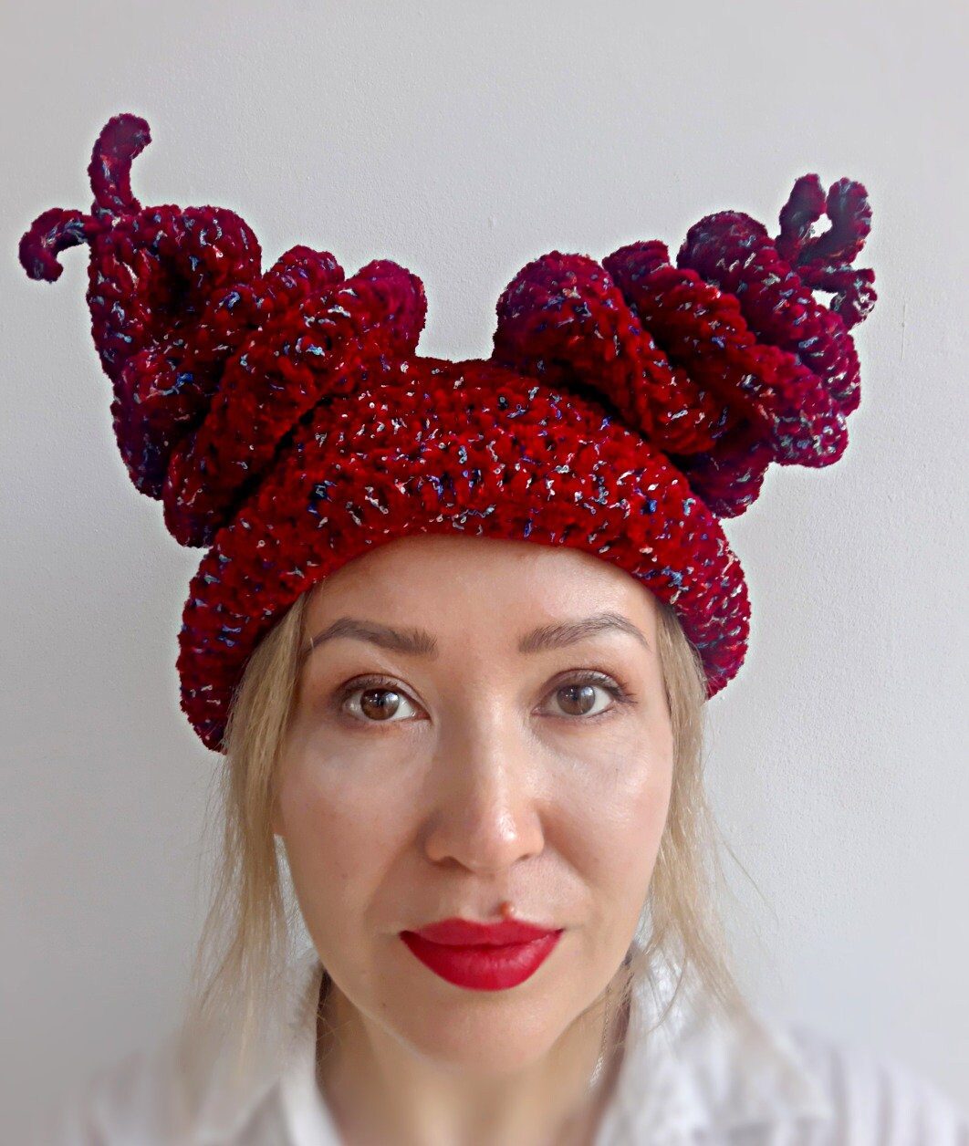 Chowder Inspired Crochet Purple Beanie Hat - Etsy