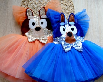 Heeler Dog Dress: Handmade Sequin Birthday Costume
