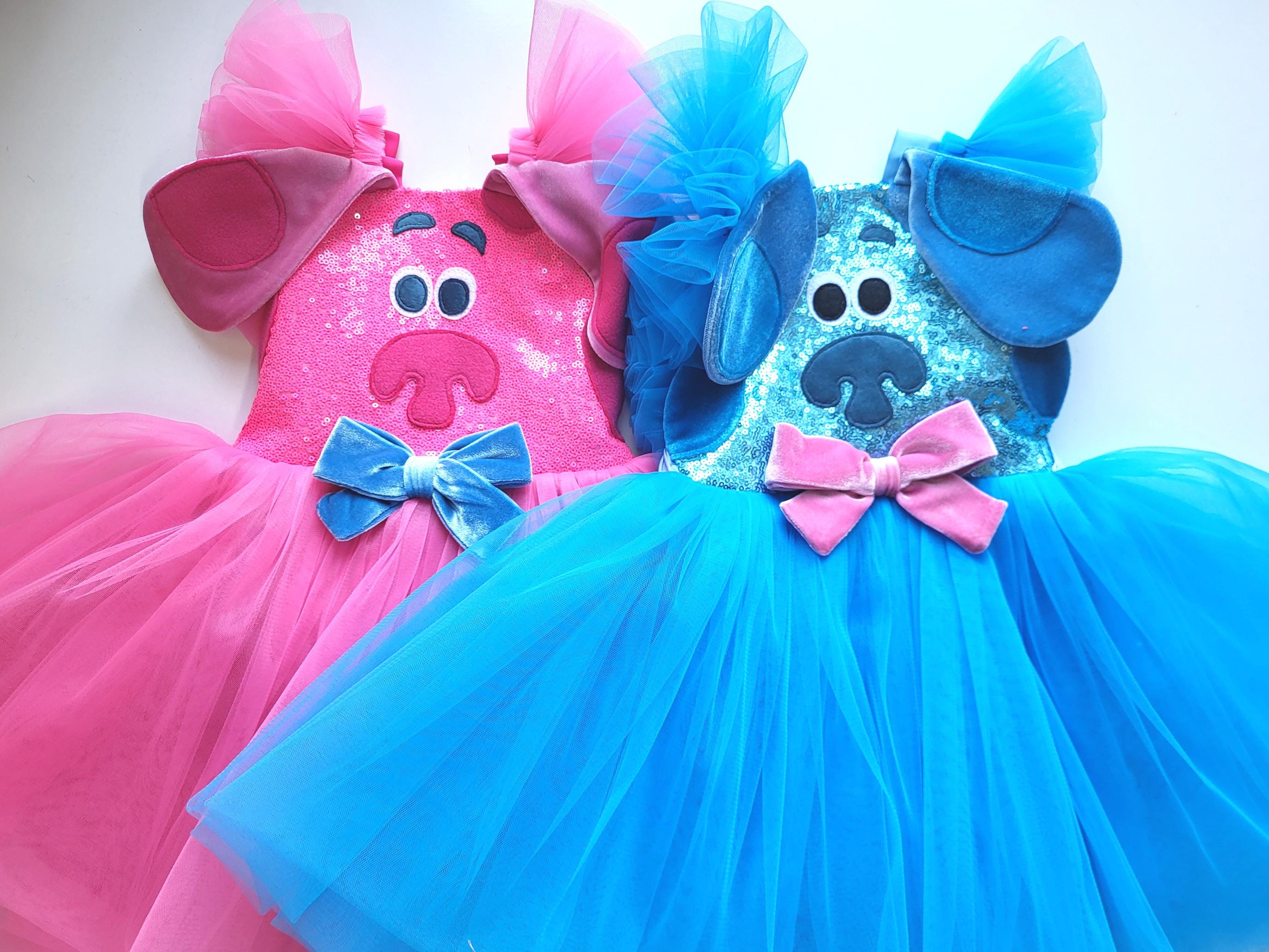 blue dress for baby girl Blues Clues Toddler Girl Birthday Outfit Tutu Set, Blues Birthday Outfit 2T main image 1