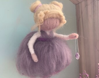 Felted elf, angel as a birthday gift, felt fairy for birth, guardian angel for school enrollment, felted doll in Waldorf style